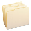 Smead WaterShed Top Tab File Folders, 1/3-Cut Tabs: Assorted, Letter Size, 0.75" Expansion, Manila, 100/Box