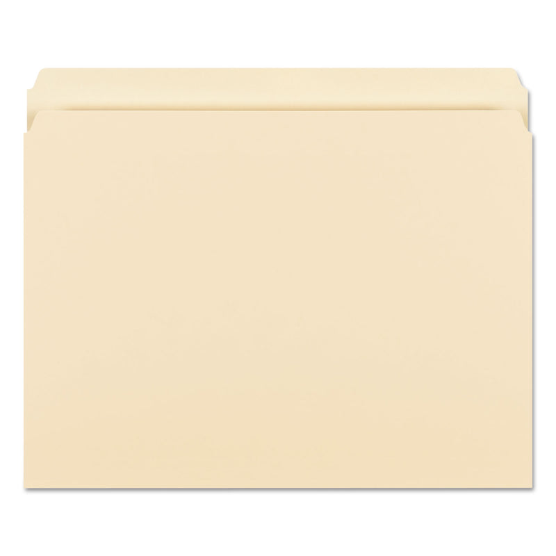 Smead Manila File Folders, Straight Tabs, Letter Size, 0.75" Expansion, Manila, 100/Box