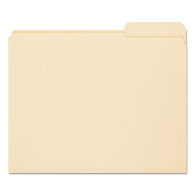 Smead Reinforced Tab Manila File Folders, 1/3-Cut Tabs: Right Position, Letter Size, 0.75" Expansion, 11-pt Manila, 100/Box