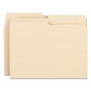Smead Manila File Folders, 1/2-Cut Tabs: Assorted, Letter Size, 0.75" Expansion, Manila, 100/Box