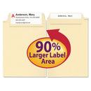Smead SuperTab Top Tab File Folders, 1/3-Cut Tabs: Assorted, Letter Size, 0.75" Expansion, 11-pt Manila, 100/Box