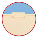 Smead WaterShed/CutLess File Folders, 1/3-Cut Tabs: Assorted, Letter Size, 0.75" Expansion, Manila, 100/Box