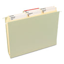 Smead SuperTab Reinforced Guide Height Top Tab Folders, 1/3-Cut Tabs: Assorted, Letter Size, 0.75" Expansion, Manila, 100/Box