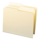 Smead Manila File Folders, 1/2-Cut Tabs: Assorted, Letter Size, 0.75" Expansion, Manila, 100/Box