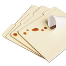 Smead WaterShed/CutLess File Folders, 1/3-Cut Tabs: Assorted, Letter Size, 0.75" Expansion, Manila, 100/Box