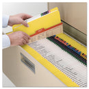 Smead Reinforced Top Tab Colored File Folders, Straight Tabs, Letter Size, 0.75" Expansion, Yellow, 100/Box