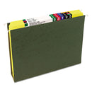Smead Reinforced Top Tab Colored File Folders, Straight Tabs, Letter Size, 0.75" Expansion, Yellow, 100/Box