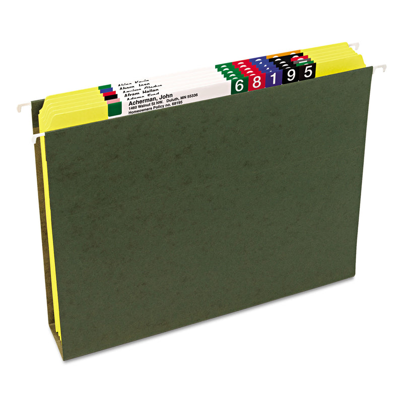 Smead Reinforced Top Tab Colored File Folders, Straight Tabs, Letter Size, 0.75" Expansion, Yellow, 100/Box