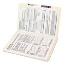 Smead Reinforced Tab Manila File Folders, Straight Tabs, Legal Size, 0.75" Expansion, 11-pt Manila, 100/Box