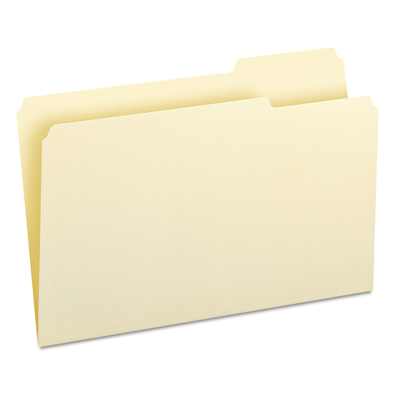 Smead Manila File Folders, 1/3-Cut Tabs: Right Position, Legal Size, 0.75" Expansion, Manila, 100/Box