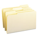 Smead Manila File Folders, 1/3-Cut Tabs: Assorted, Legal Size, 0.75" Expansion, Manila, 100/Box