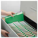 Smead Colored File Folders, 1/3-Cut Tabs: Assorted, Legal Size, 0.75" Expansion, Green, 100/Box