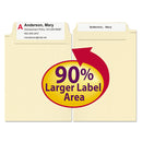 Smead SuperTab Top Tab File Folders, 1/3-Cut Tabs: Assorted, Legal Size, 0.75" Expansion, 11-pt Manila, 100/Box