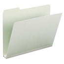 Smead Expanding Recycled Heavy Pressboard Folders, 1/3-Cut Tabs: Assorted, Letter Size, 2" Expansion, Gray-Green, 25/Box
