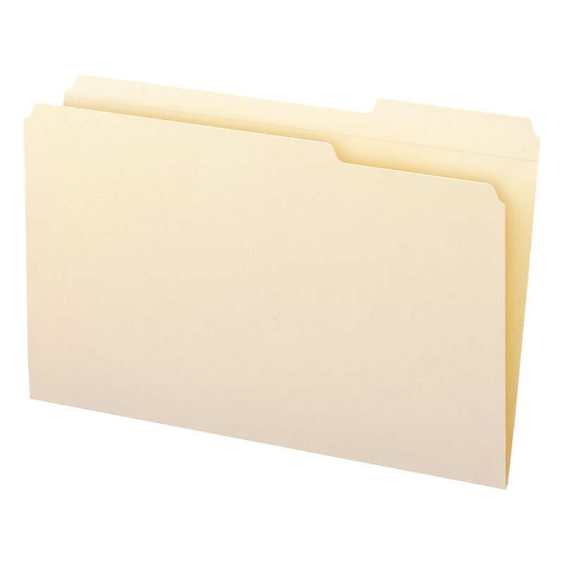 Smead Manila File Folders, 1/3-Cut Tabs: Right Position, Legal Size, 0.75" Expansion, Manila, 100/Box