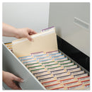 Smead Reinforced Tab Manila File Folders, 1/3-Cut Tabs: Assorted, Legal Size, 0.75" Expansion, 11-pt Manila, 100/Box