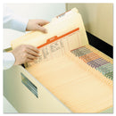 Smead Reinforced Guide Height File Folders, 2/5-Cut Tabs: Right Position, Legal Size, 0.75" Expansion, Manila, 100/Box