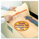 Smead Reinforced Guide Height File Folders, 2/5-Cut Tabs: Right Position, Legal Size, 0.75" Expansion, Manila, 100/Box