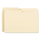 Smead Manila File Folders, 1/2-Cut Tabs: Assorted, Legal Size, 0.75" Expansion, Manila, 100/Box