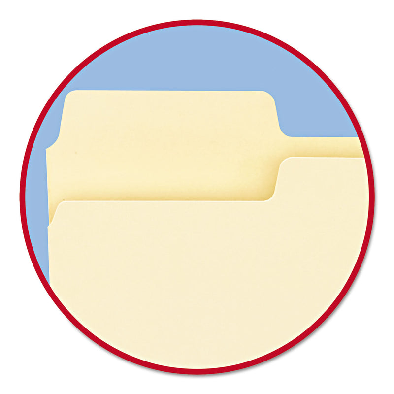 Smead SuperTab Top Tab File Folders, 1/3-Cut Tabs: Assorted, Legal Size, 0.75" Expansion, 11-pt Manila, 100/Box