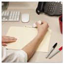 Smead Erasable SuperTab File Folders, 1/3-Cut Tabs: Assorted, Letter Size, 0.75" Expansion, Manila, 24/Pack
