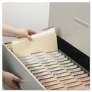 Smead Manila File Folders, 1/3-Cut Tabs: Assorted, Letter Size, 0.75" Expansion, Manila, 100/Box