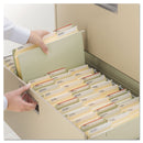 Smead SuperTab Reinforced Guide Height Top Tab Folders, 1/3-Cut Tabs: Assorted, Letter Size, 0.75" Expansion, Manila, 100/Box