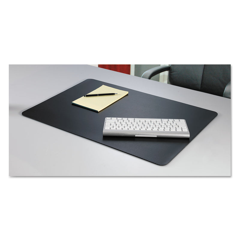 Artistic Rhinolin II Desk Pad with Antimicrobial Protection, 36 x 20, Black