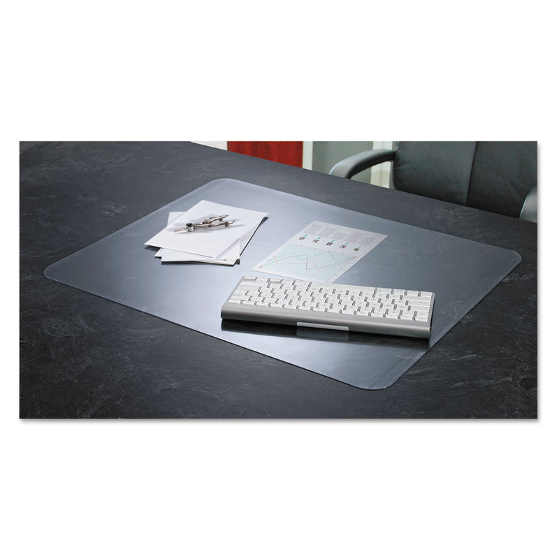 Artistic KrystalView Desk Pad with Antimicrobial Protection, Glossy Finish, 36 x 20, Clear