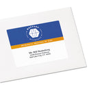 Avery Vibrant Laser Color-Print Labels w/ Sure Feed, 3.75 x 4.75, White, 100/PK