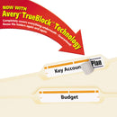 Avery Permanent TrueBlock File Folder Labels with Sure Feed Technology, 0.66 x 3.44, White, 30/Sheet, 25 Sheets/Pack