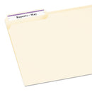 Avery Permanent TrueBlock File Folder Labels with Sure Feed Technology, 0.66 x 3.44, White, 30/Sheet, 25 Sheets/Pack