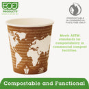 Eco-Products World Art Renewable and Compostable Hot Cups Convenience Pack, 10 oz, 50/Pack