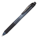 Pentel EnerGel-X Gel Pen, Retractable, Medium 0.7 mm, Black Ink, Black Barrel, 24/Pack
