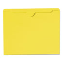 Smead Colored File Jackets with Reinforced Double-Ply Tab, Straight Tab, Letter Size, Yellow, 100/Box