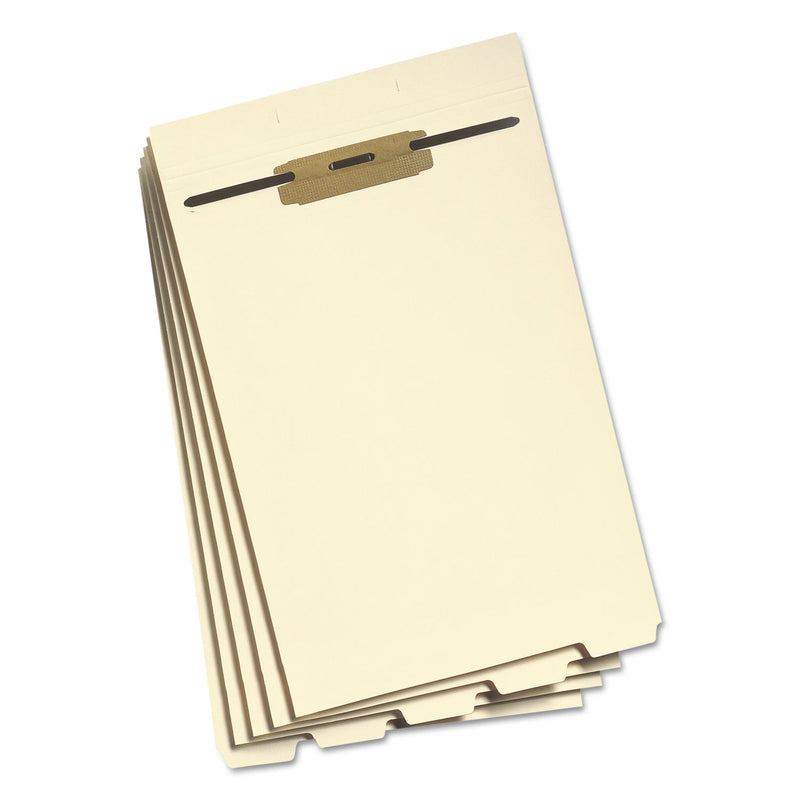Smead Stackable Folder Dividers with Fasteners, 1/5-Cut End Tab, Legal Size, Manila, 50/Pack
