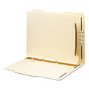 Smead Self-Adhesive Folder Dividers for Top/End Tab Folders with 2-Prong Fasteners, Letter Size, Manila, 25/Pack