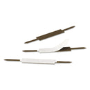 Smead Standard Self-Adhesive Two-Prong Fastener Base and Compressor Sets, 1" Capacity, 2.75" Center to Center, Brown, 100/Box