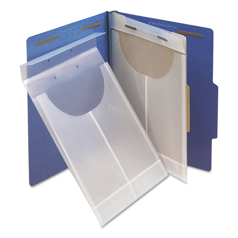 Smead Two-Hole Letter/Legal Poly Expanding Jackets, 2-Hole Punched, Letter/Legal Size, Clear, 24/Box