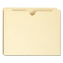 Smead 100% Recycled Top Tab File Jackets, Straight Tab, Letter Size, Manila, 50/Box