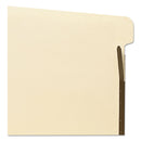 Smead Self-Adhesive Folder Dividers for Top/End Tab Folders with 2-Prong Fasteners, Letter Size, Manila, 25/Pack
