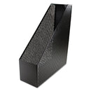 Artistic Urban Collection Punched Metal Magazine File, 3.5 x 10 x 11.5, Black
