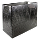 Artistic Urban Collection Punched Metal Desktop File, 1 Section, Letter to Legal Size Files, 13" x 5.75" x 10.75", Black