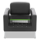 HON Corral Club Chair, 31.5" x 28" x 30.5", Black Seat/Back, Platinum Base