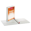 Cardinal Treated ClearVue Locking Slant-D Ring Binder, 3 Rings, 1" Capacity, 11 x 8.5, White