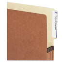 Smead Redrope Drop-Front End Tab File Pockets, 3.5" Expansion, Legal Size, Redrope, 10/Box