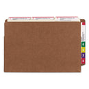 Smead Heavy-Duty Redrope End Tab TUFF Pockets, 5.25" Expansion, Legal Size, Redrope, 10/Box