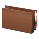 Smead Heavy-Duty Redrope End Tab TUFF Pockets, 3.5" Expansion, Legal Size, Redrope, 10/Box