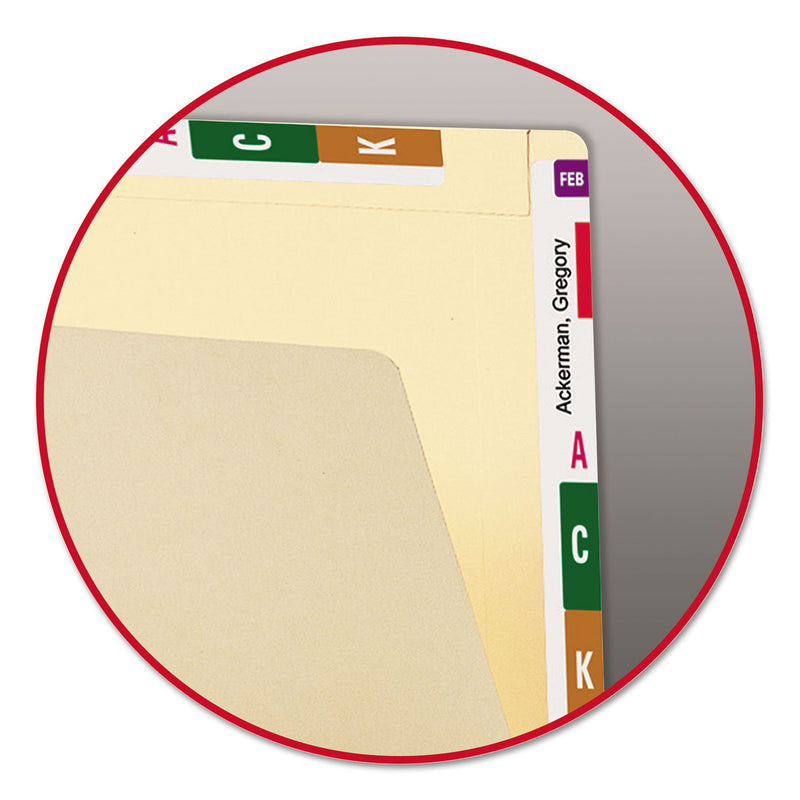Smead Heavyweight Manila End Tab Conversion File Folders, Straight Tabs, Letter Size, 0.75" Expansion, Manila, 100/Box
