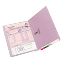 Smead Shelf-Master Reinforced End Tab Colored Folders, Straight Tabs, Letter Size, 0.75" Expansion, Lavender, 100/Box